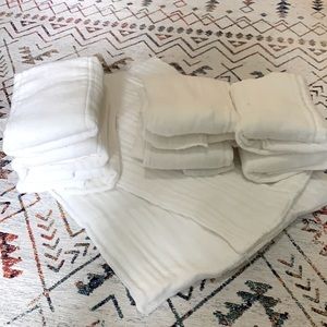 10 Gerber Organic Prefolds (9 NWOT!)